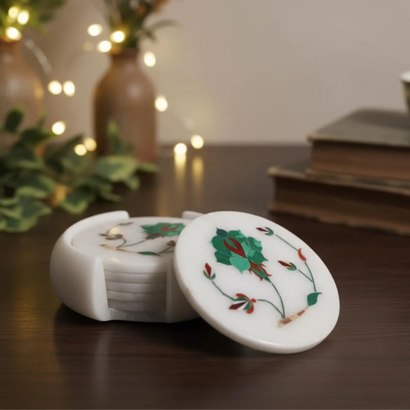 Marble Coaster Set